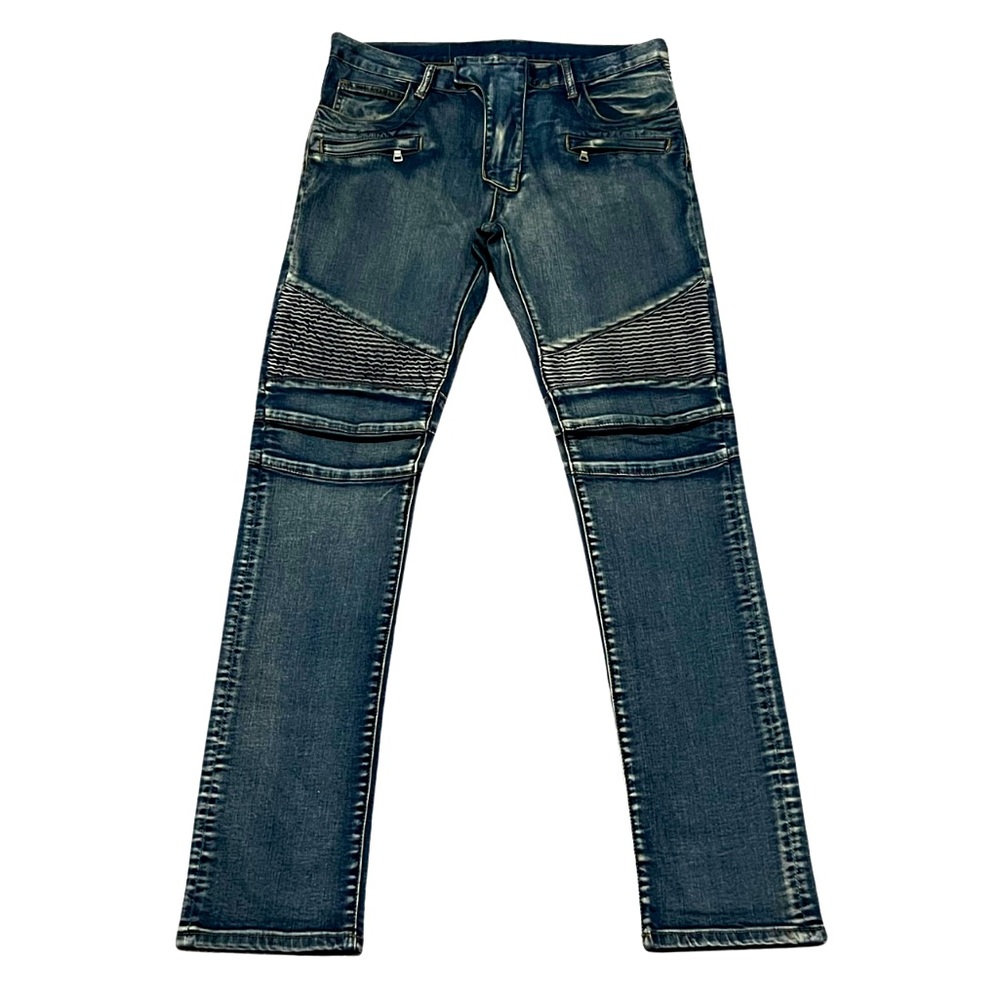 Balmain biker denim